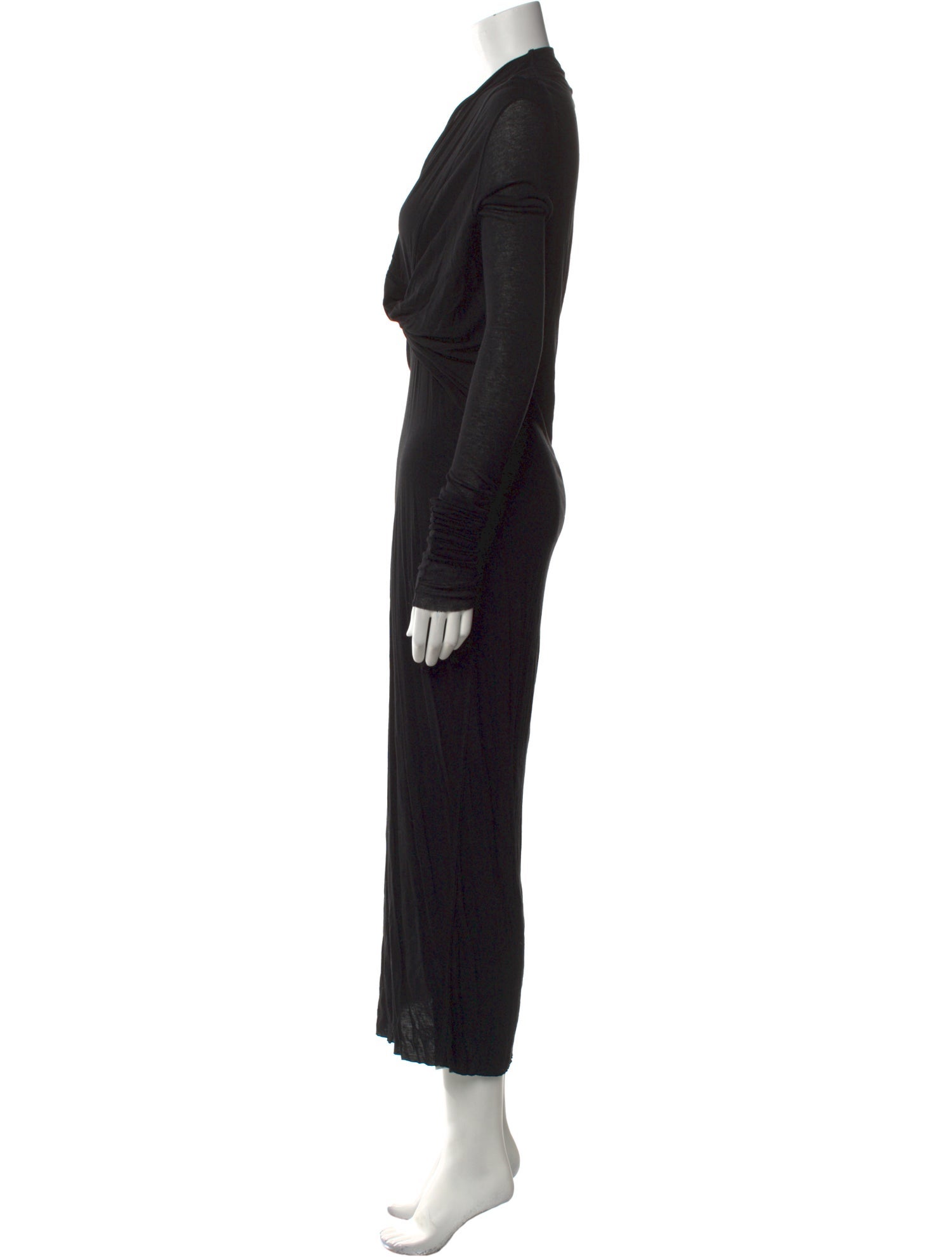 Rick Owens Lilies Cowl Neck Long Dress