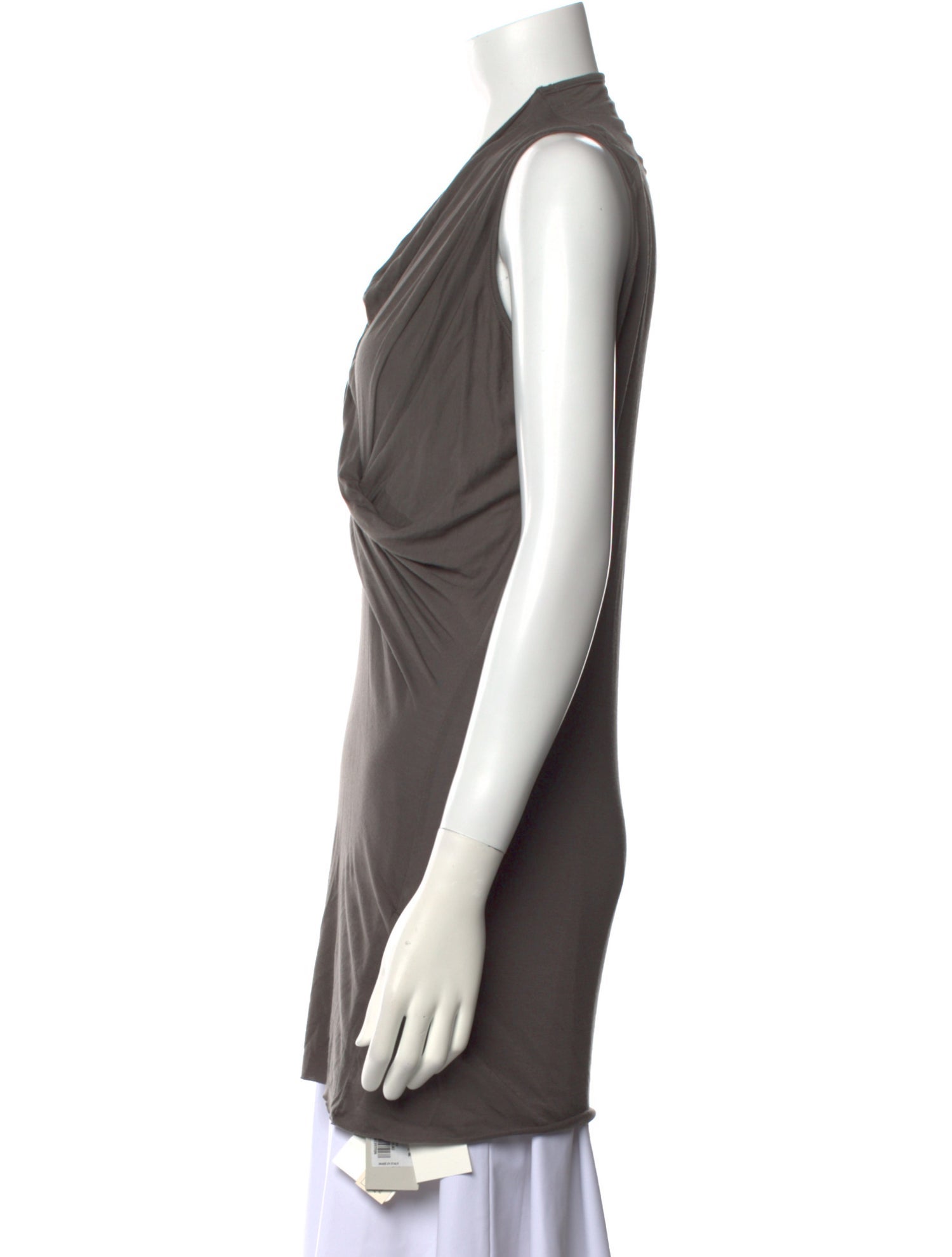 Rick Owens Lilies Cowl Neck Sleeveless Tunic w/ Tags