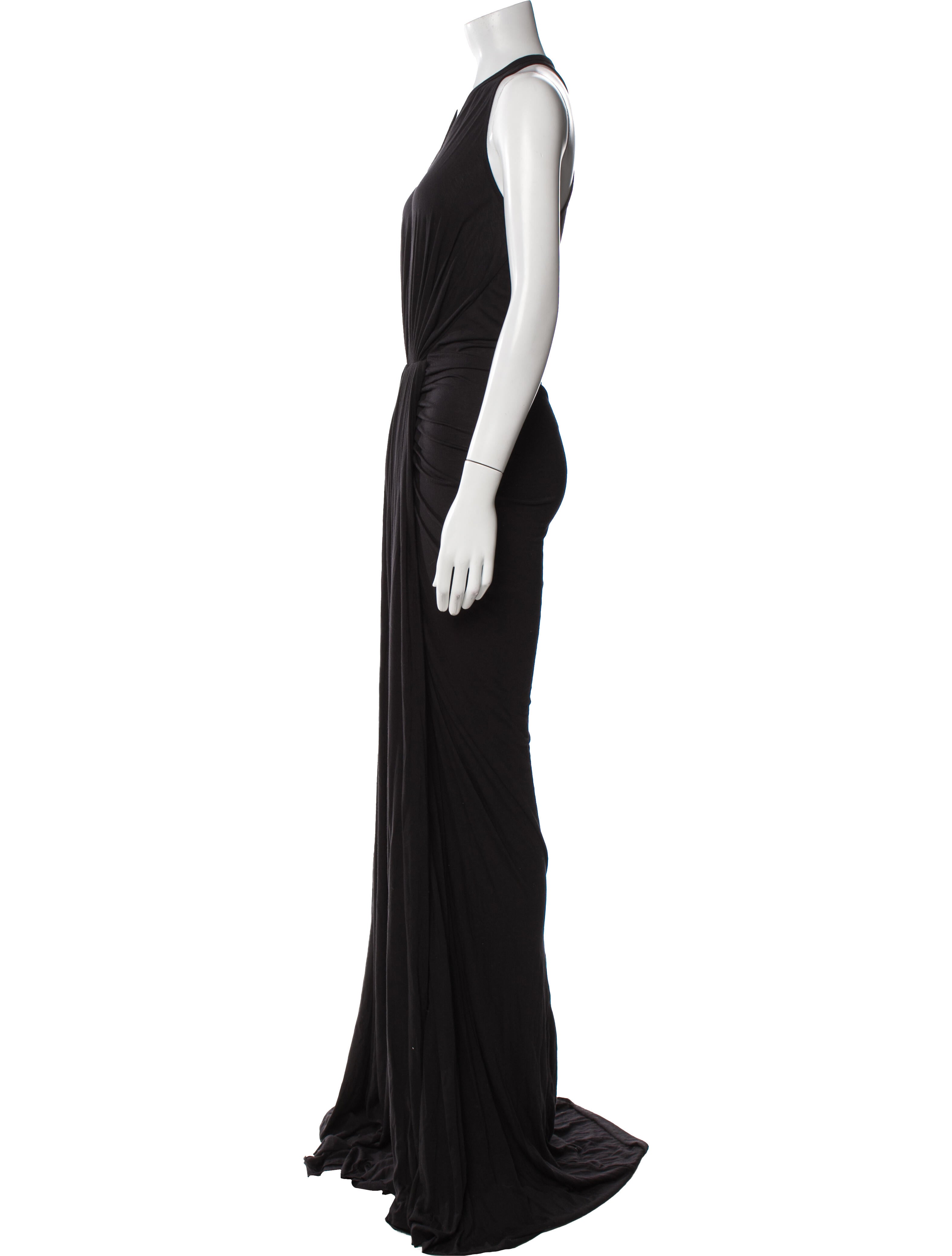 Rick Owens Lilies Silk Long Dress