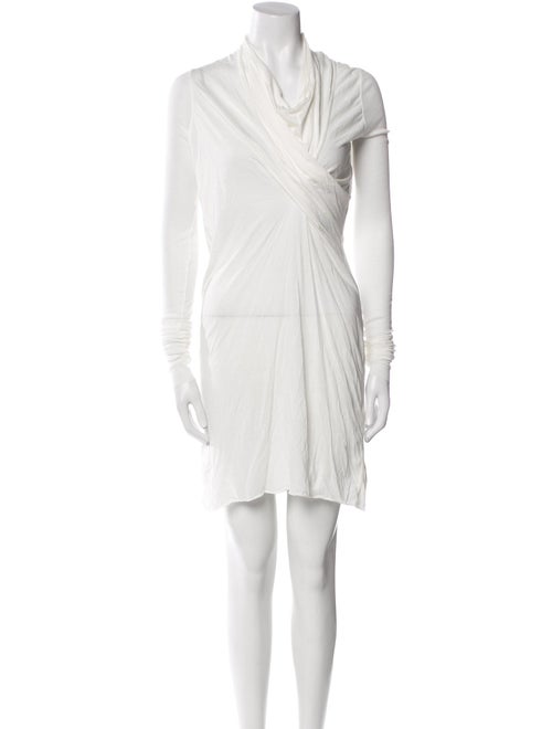 Rick Owens Lilies Cowl Neck Mini Dress
