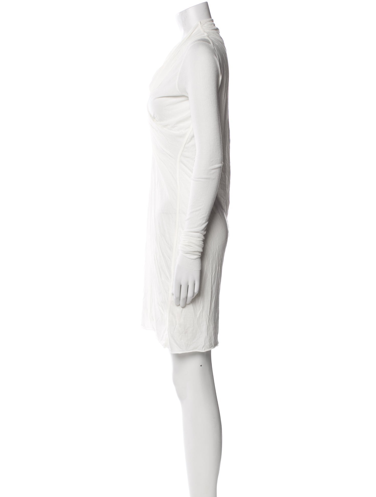 Rick Owens Lilies Cowl Neck Mini Dress