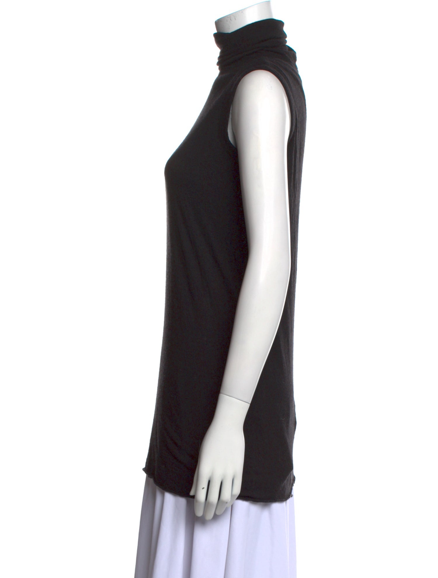 Rick Owens Lilies Turtleneck Sleeveless Top