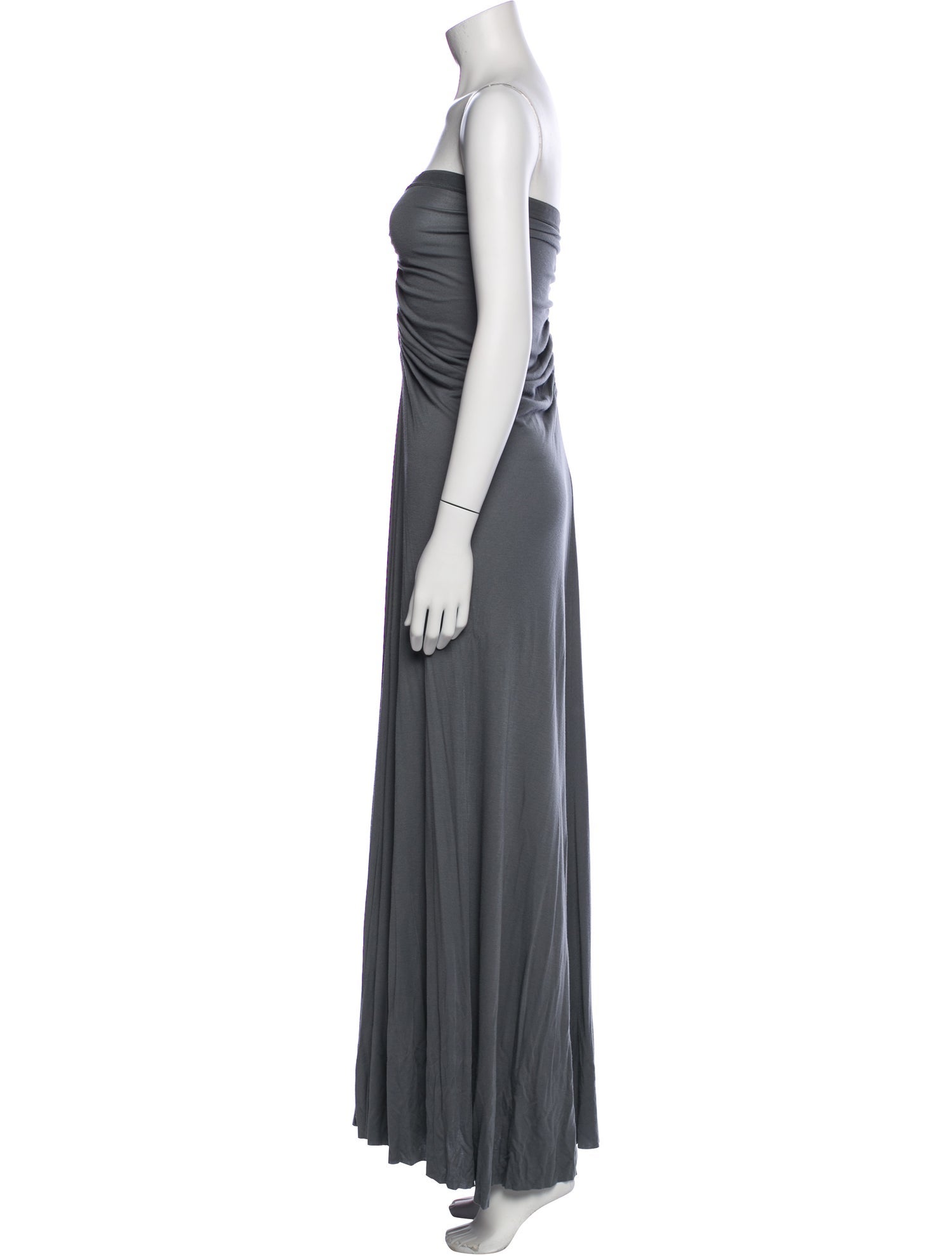 Rick Owens Lilies Strapless Long Dress