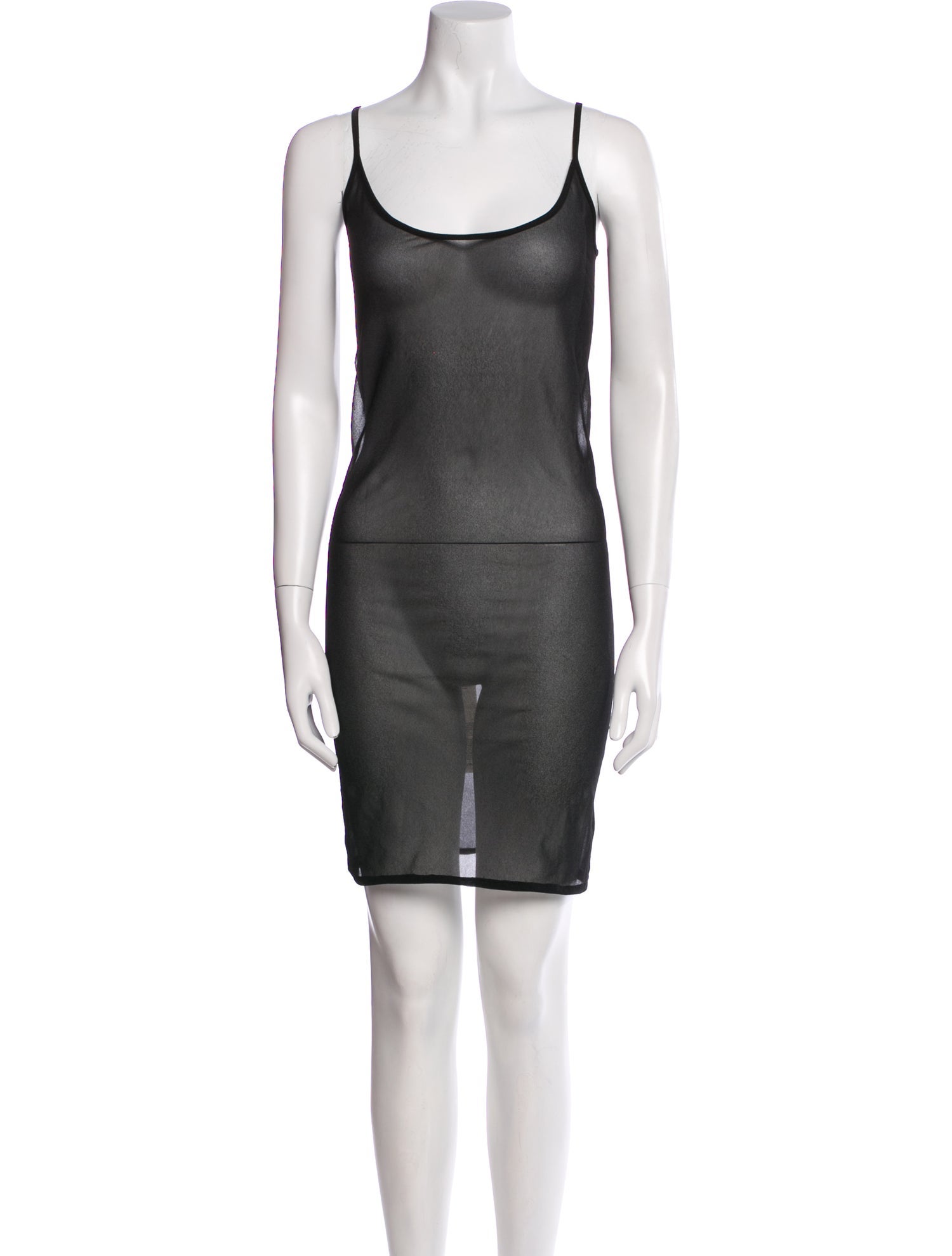 Rick Owens Lilies Scoop Neck Mini Dress