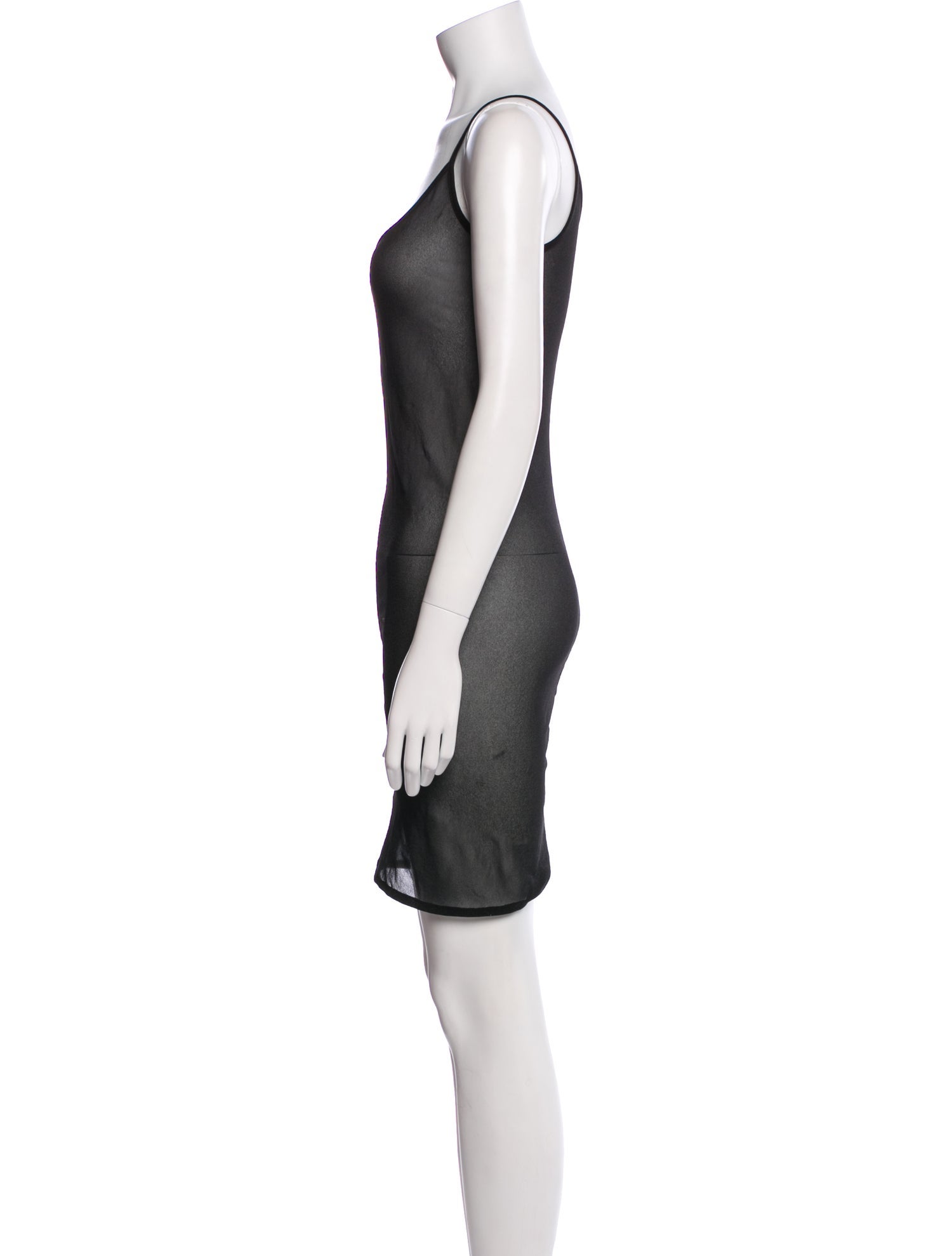Rick Owens Lilies Scoop Neck Mini Dress