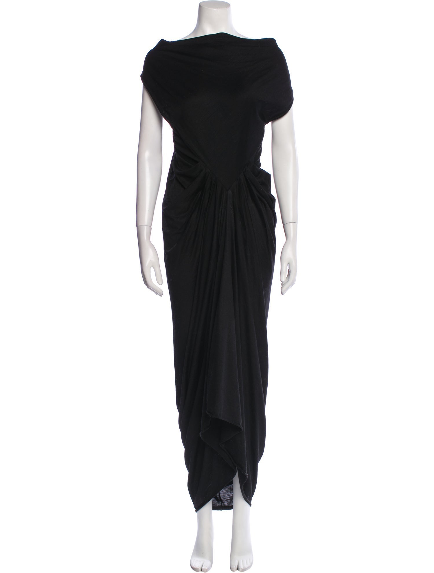 Rick Owens Lilies Cowl Neck Long Dress
