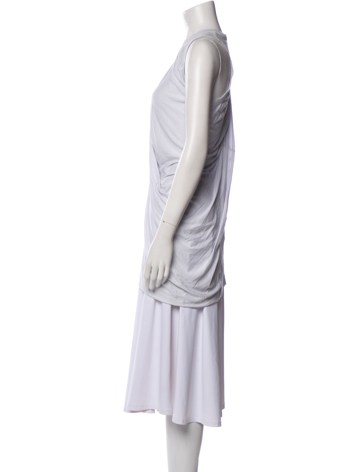 Rick Owens Lilies Crew Neck Sleeveless Tunic