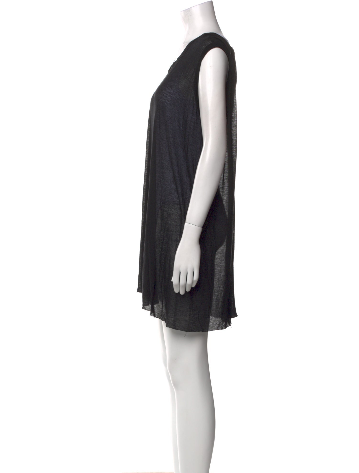 Rick Owens Lilies Scoop Neck Mini Dress