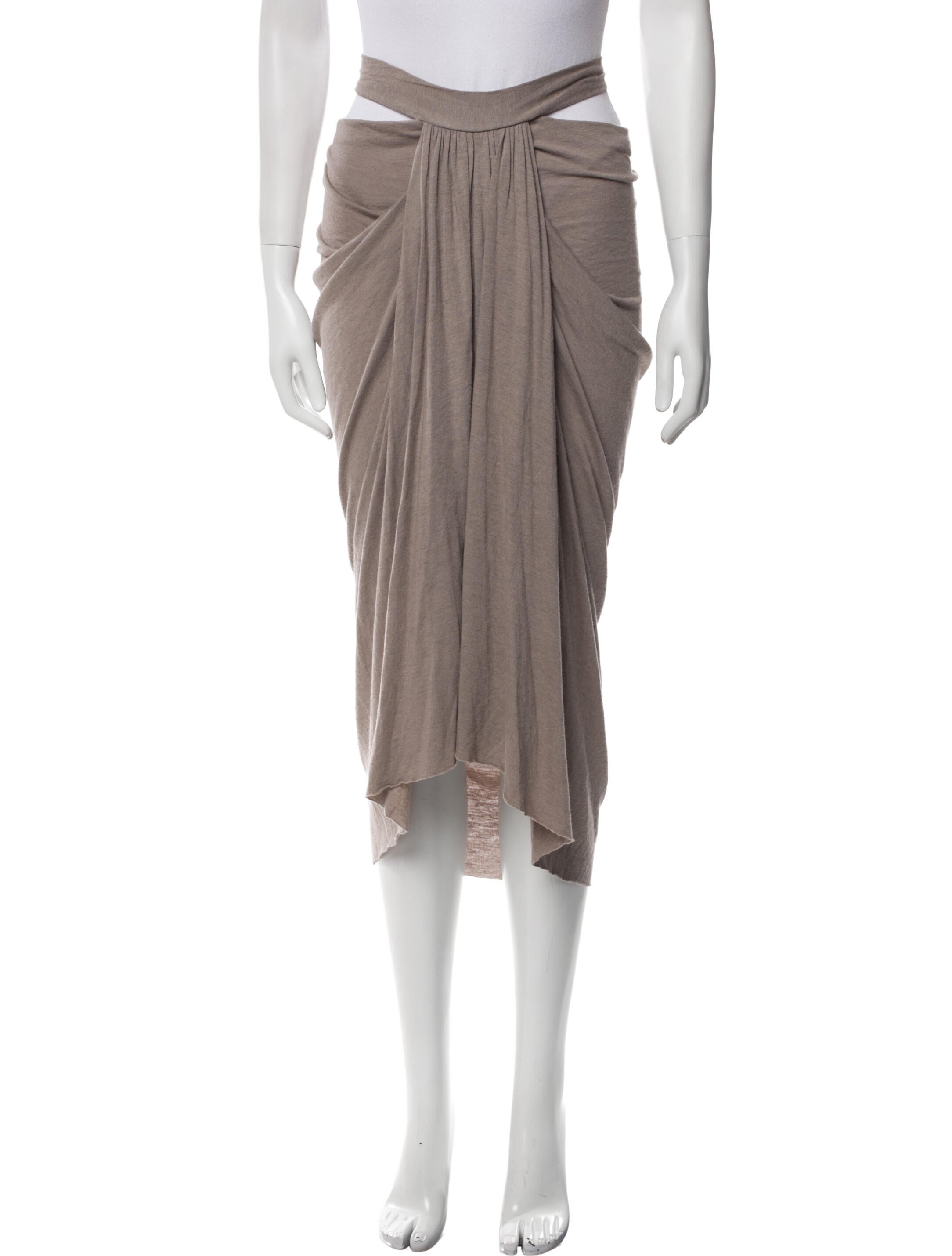 Rick Owens Lilies Cowl Neck Mini Dress