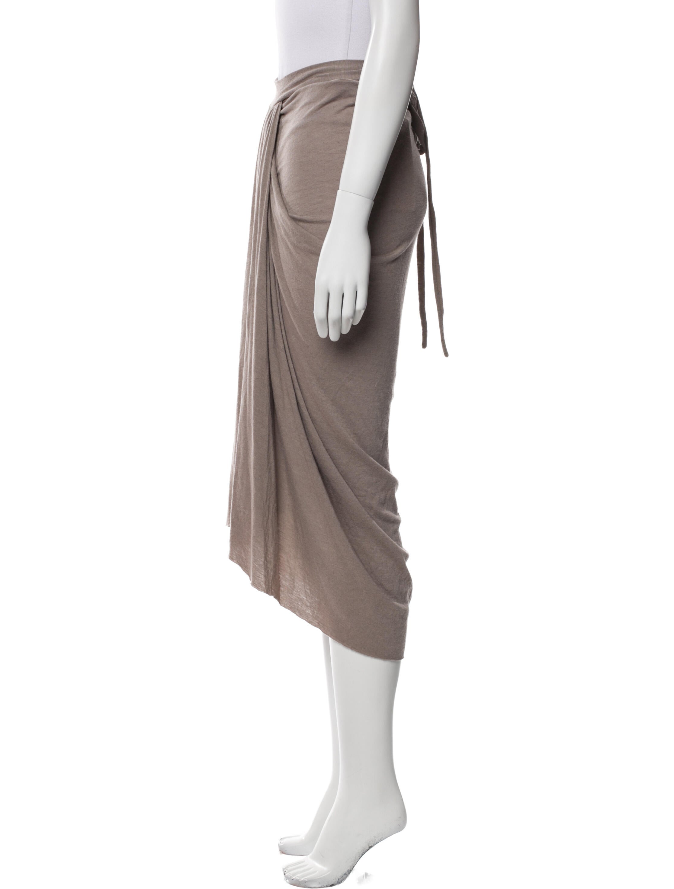 Rick Owens Lilies Cowl Neck Mini Dress