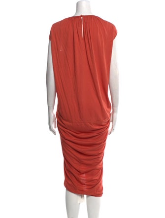 Rick Owens Lilies Crew Neck Long Dress