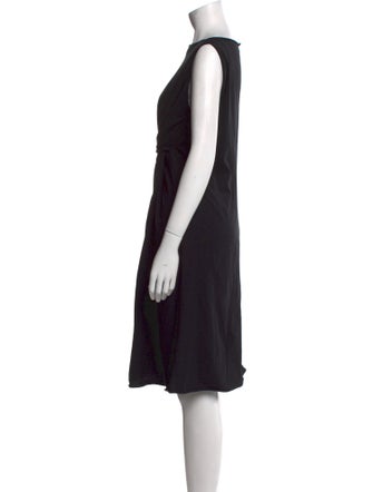 Rick Owens Lilies Bateau Neckline Mini Dress