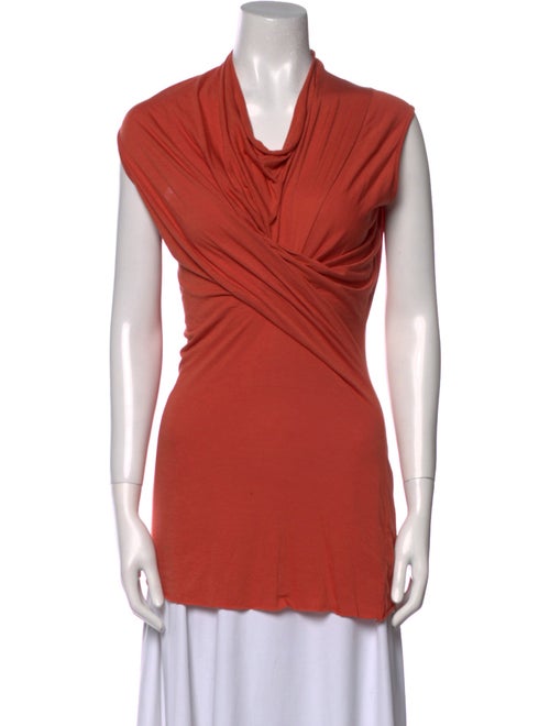 Rick Owens Lilies Cowl Neck Sleeveless Tunic