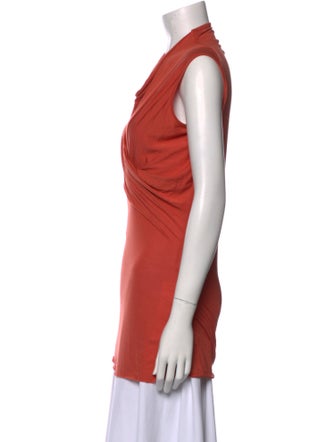 Rick Owens Lilies Cowl Neck Sleeveless Tunic