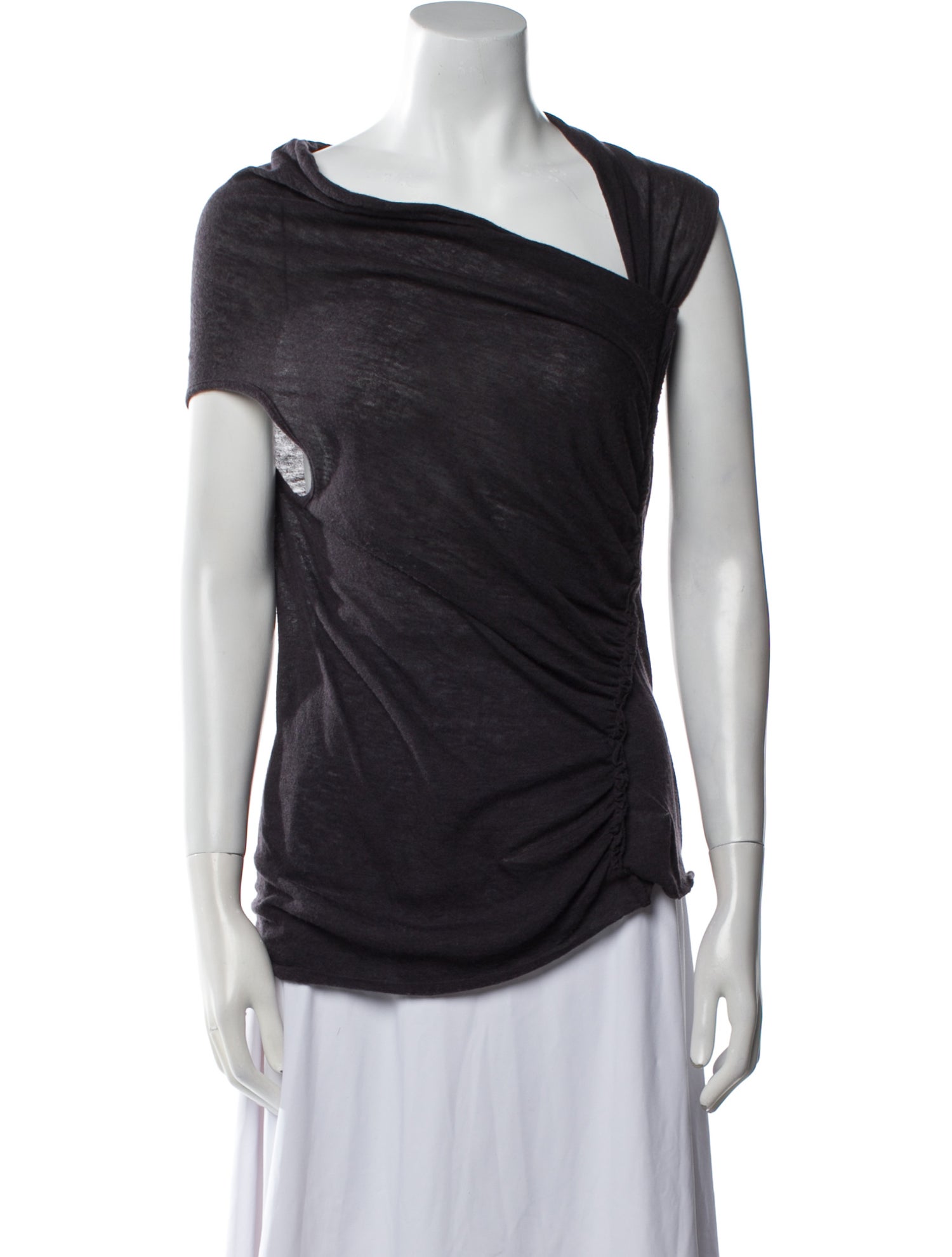 Rick Owens Lilies Cowl Neck Sleeveless Top