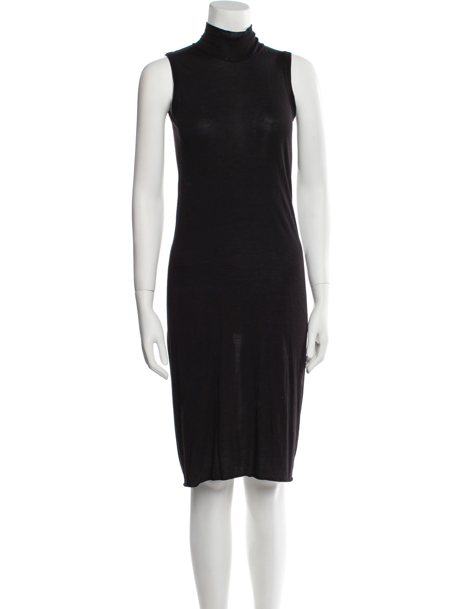 Rick Owens Lilies Turtleneck Knee-Length Dress