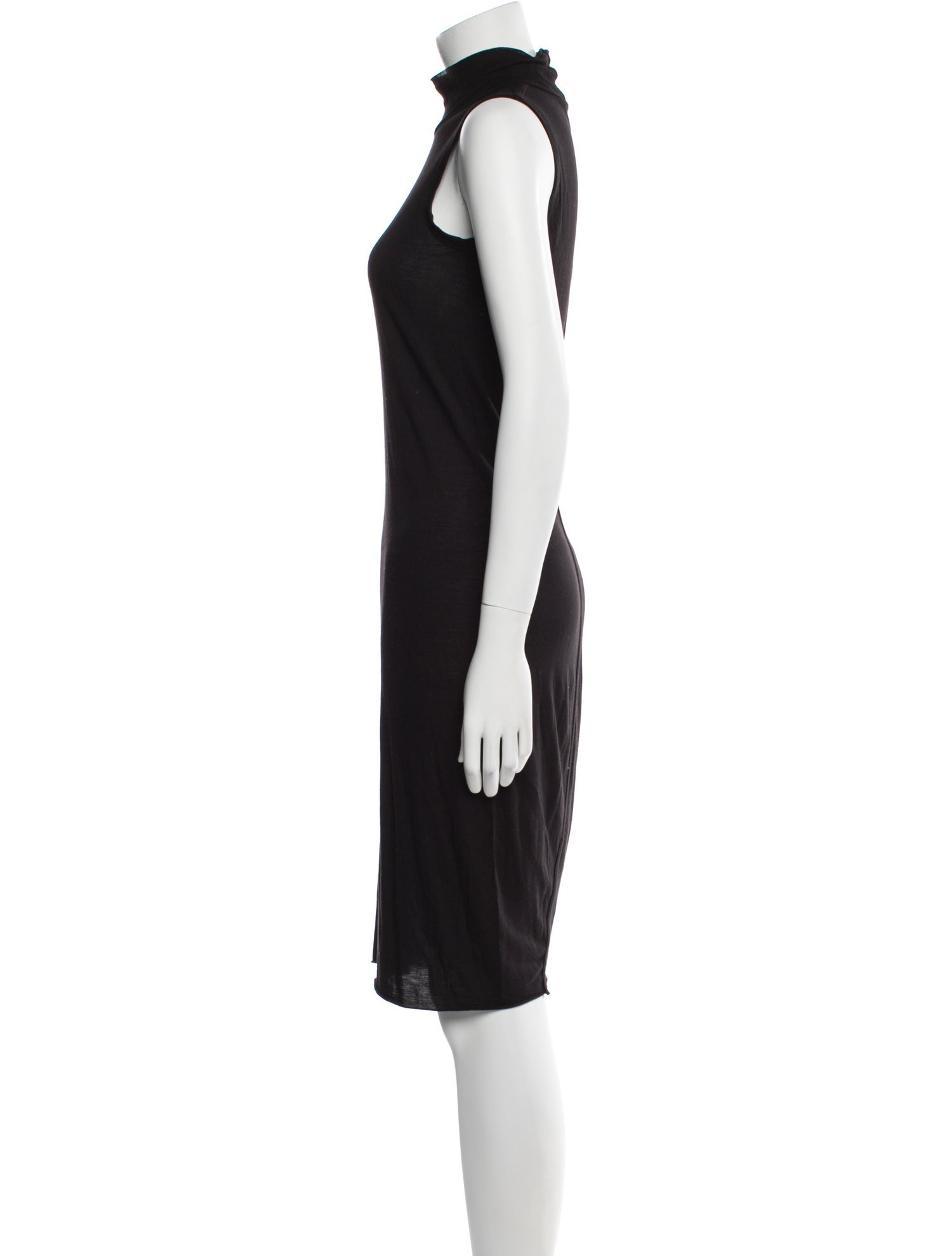 Rick Owens Lilies Turtleneck Knee-Length Dress