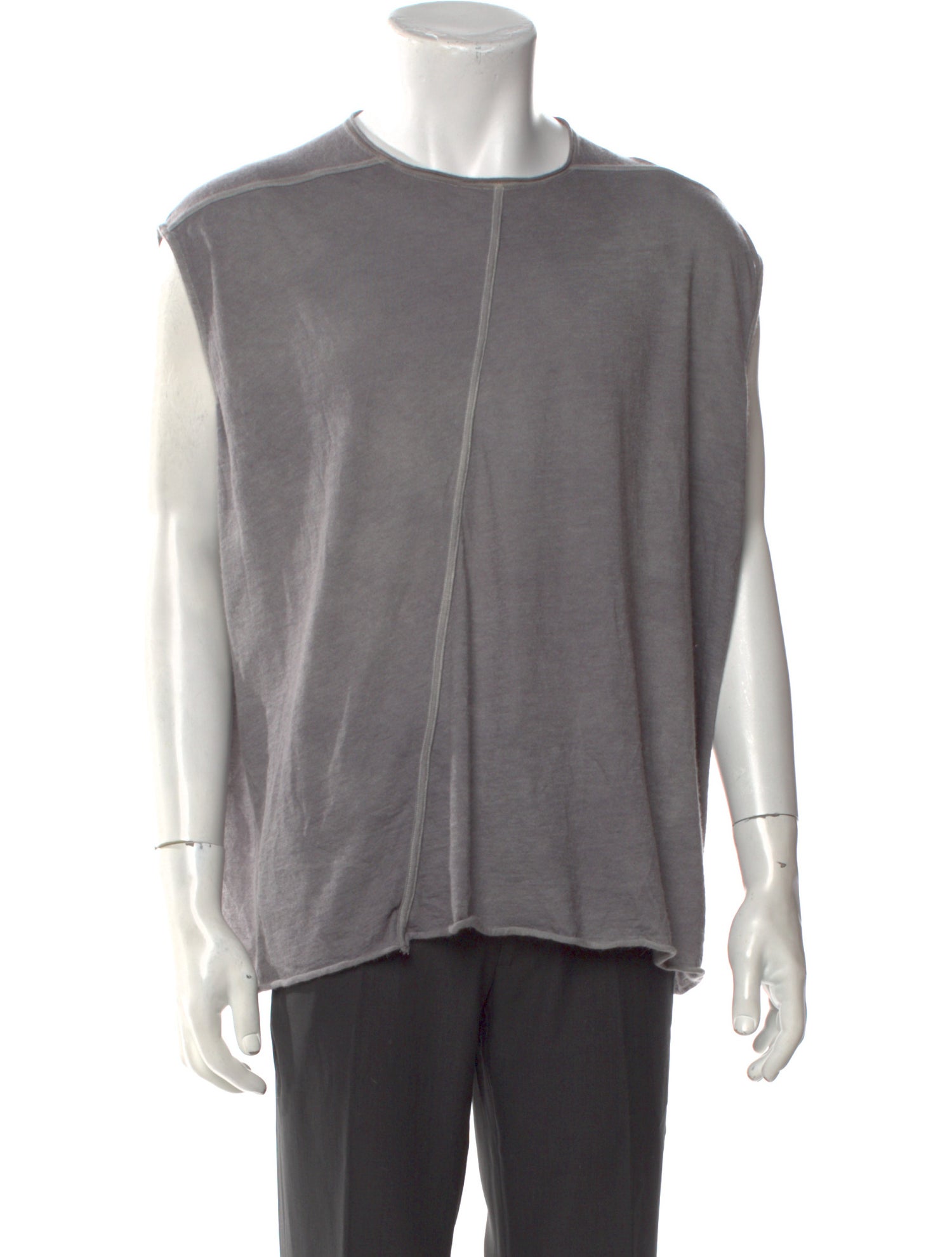 Rick Owens Lilies Crew Neck Sleeveless Tank