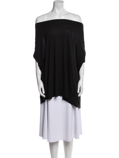 Rick Owens Lilies Off-The-Shoulder Three-Quarter Sleeve Tunic