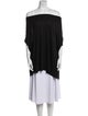 Rick Owens Lilies Off-The-Shoulder Three-Quarter Sleeve Tunic