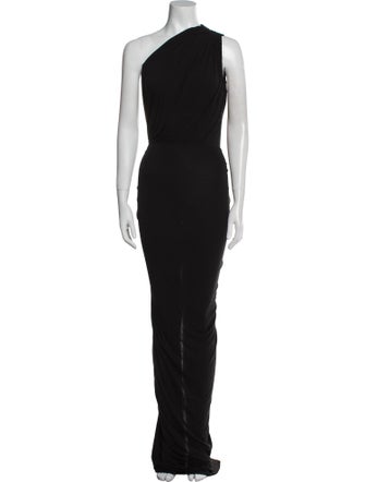 Rick Owens Lilies One-Shoulder Long Dress