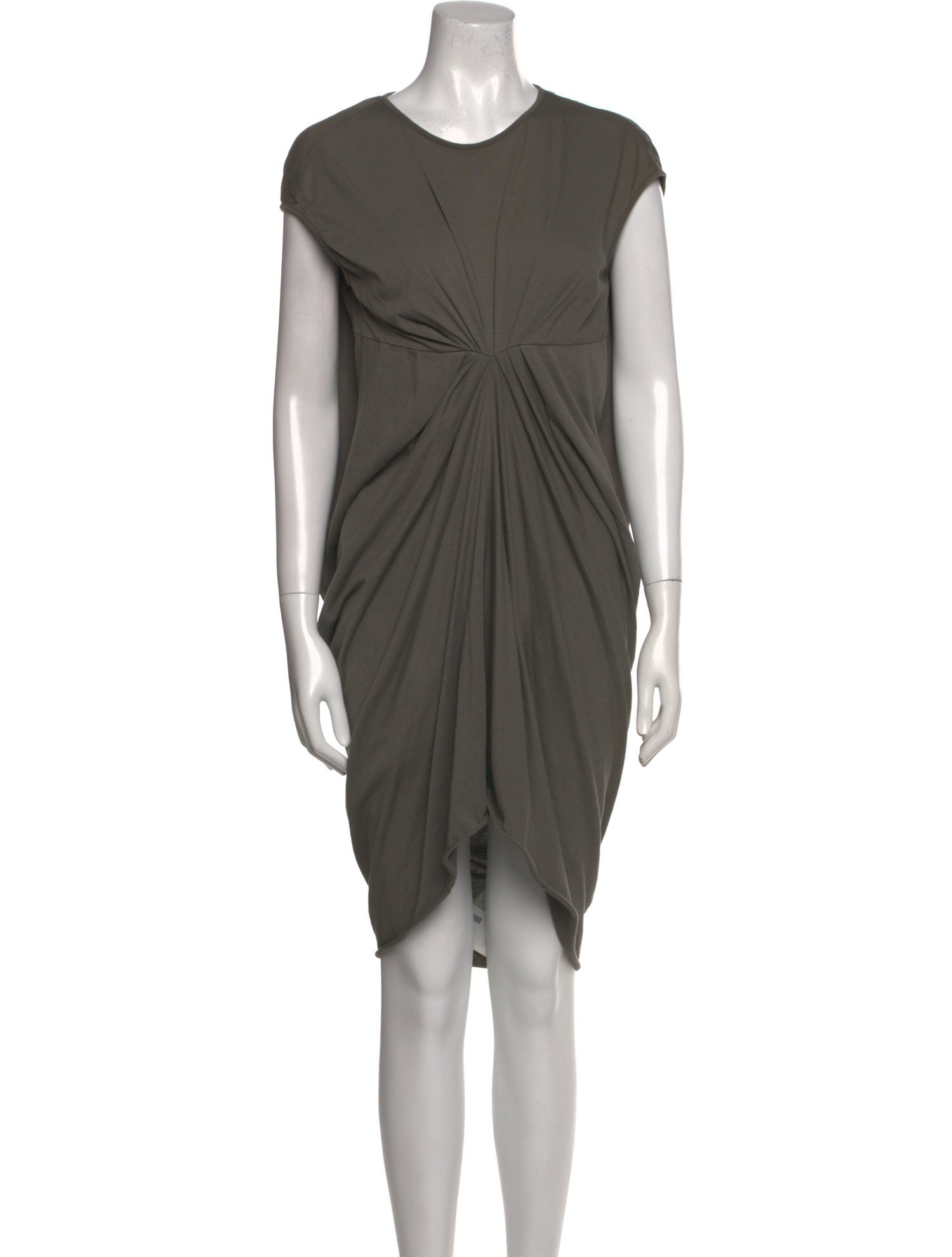 Rick Owens Lilies Crew Neck Mini Dress