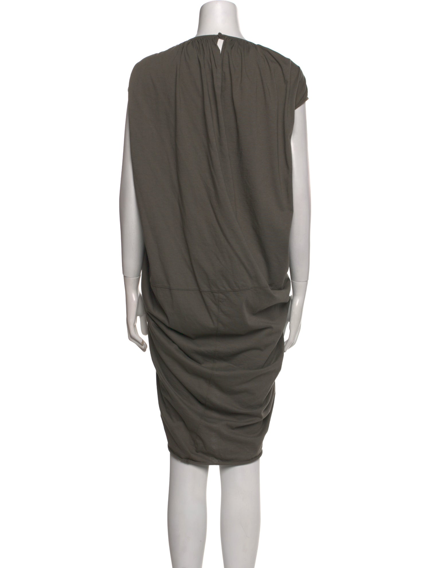 Rick Owens Lilies Crew Neck Mini Dress