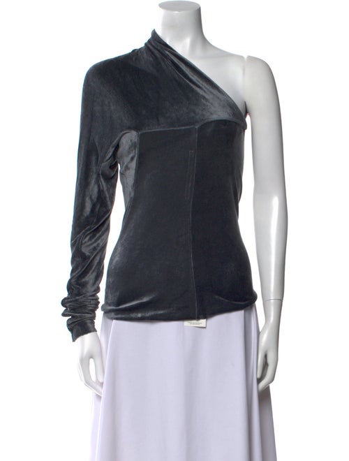 Rick Owens Lilies One-Shoulder Long Sleeve Top