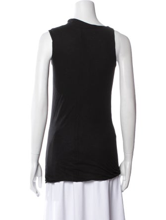 Rick Owens Lilies Cowl Neck Sleeveless Top