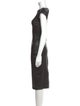 Rick Owens Lilies Lamb Leather Midi Length Dress
