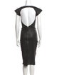 Rick Owens Lilies Lamb Leather Midi Length Dress