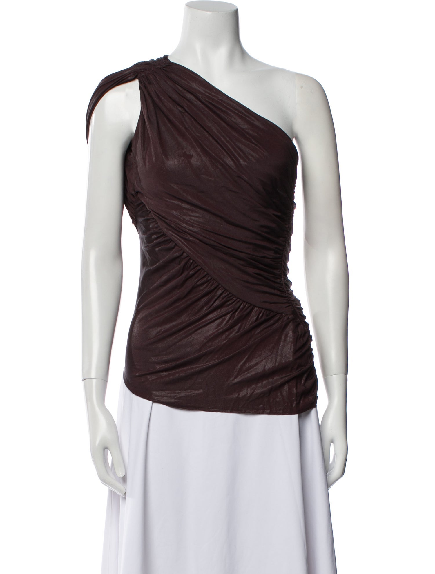 Rick Owens Lilies One-Shoulder Sleeveless Top