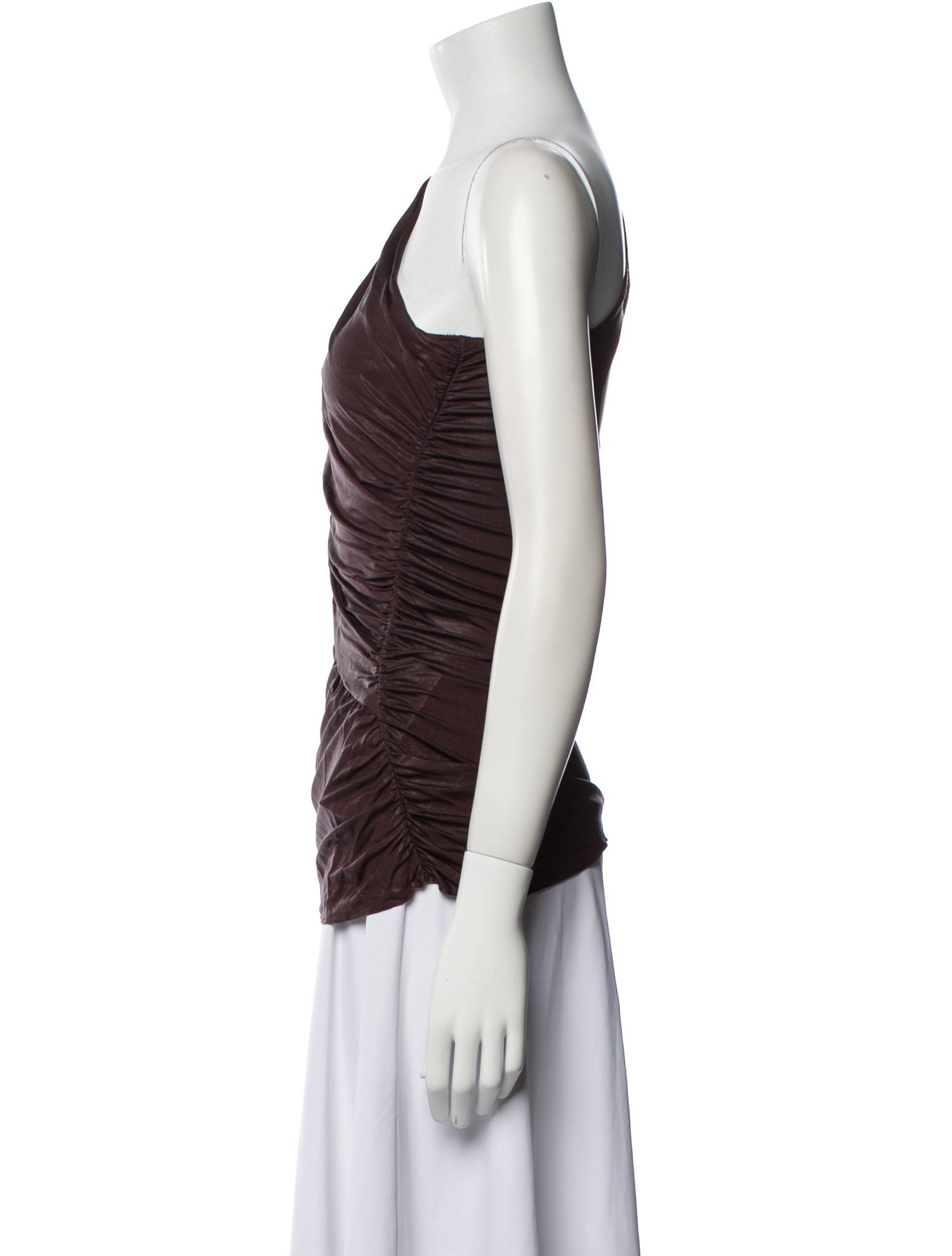 Rick Owens Lilies One-Shoulder Sleeveless Top