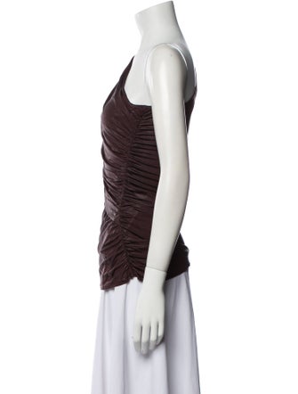 Rick Owens Lilies One-Shoulder Sleeveless Top
