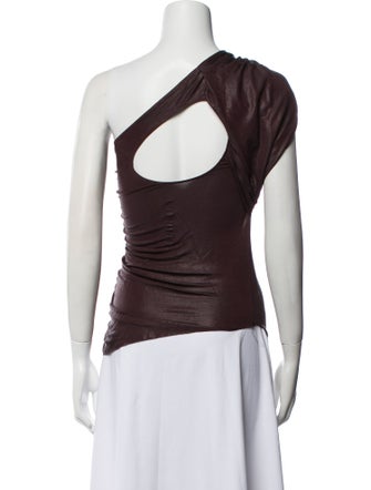 Rick Owens Lilies One-Shoulder Sleeveless Top