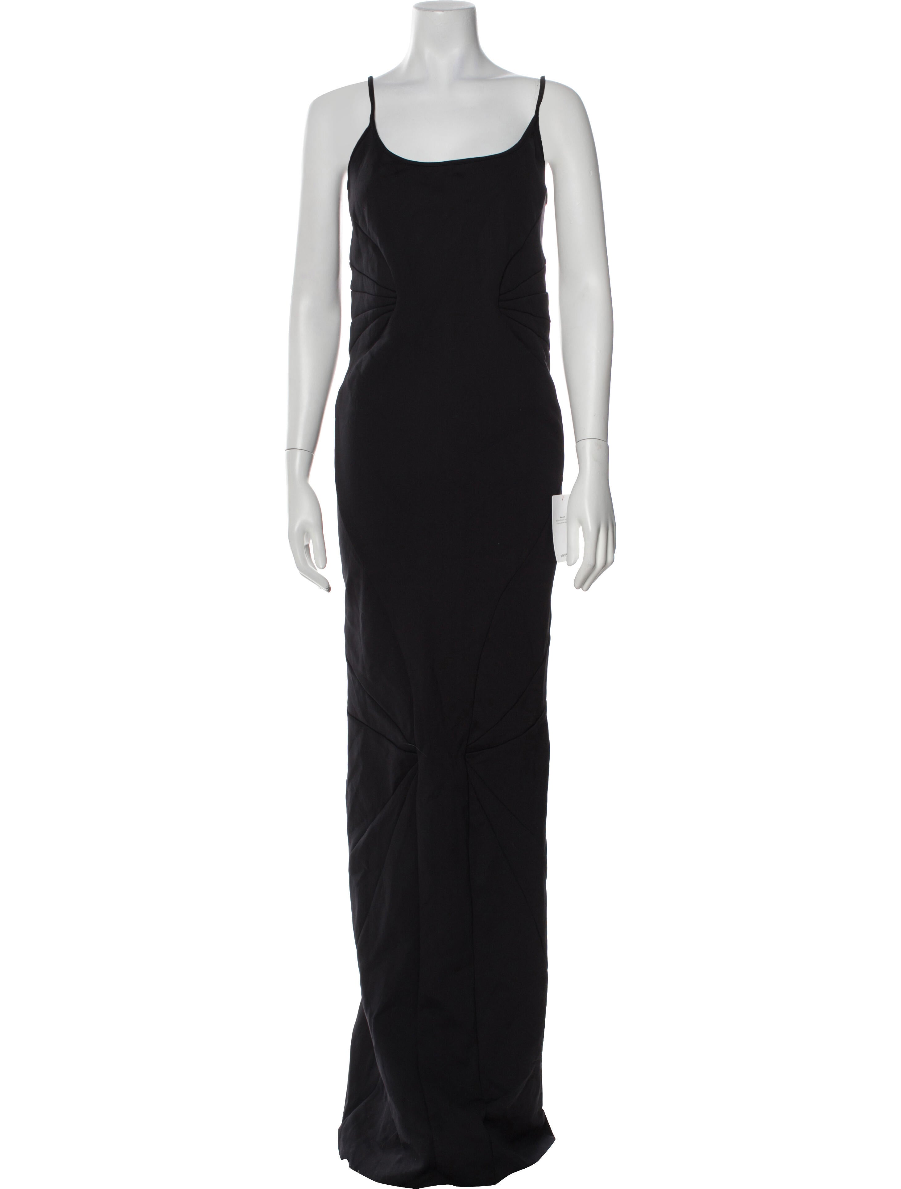 Rick Owens Lilies Scoop Neck Long Dress