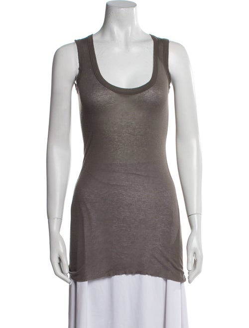 Rick Owens Lilies Scoop Neck Sleeveless Top