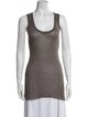 Rick Owens Lilies Scoop Neck Sleeveless Top