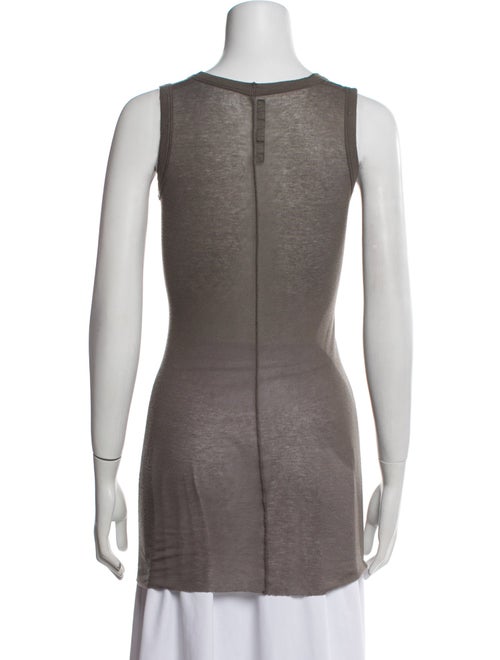 Rick Owens Lilies Scoop Neck Sleeveless Top