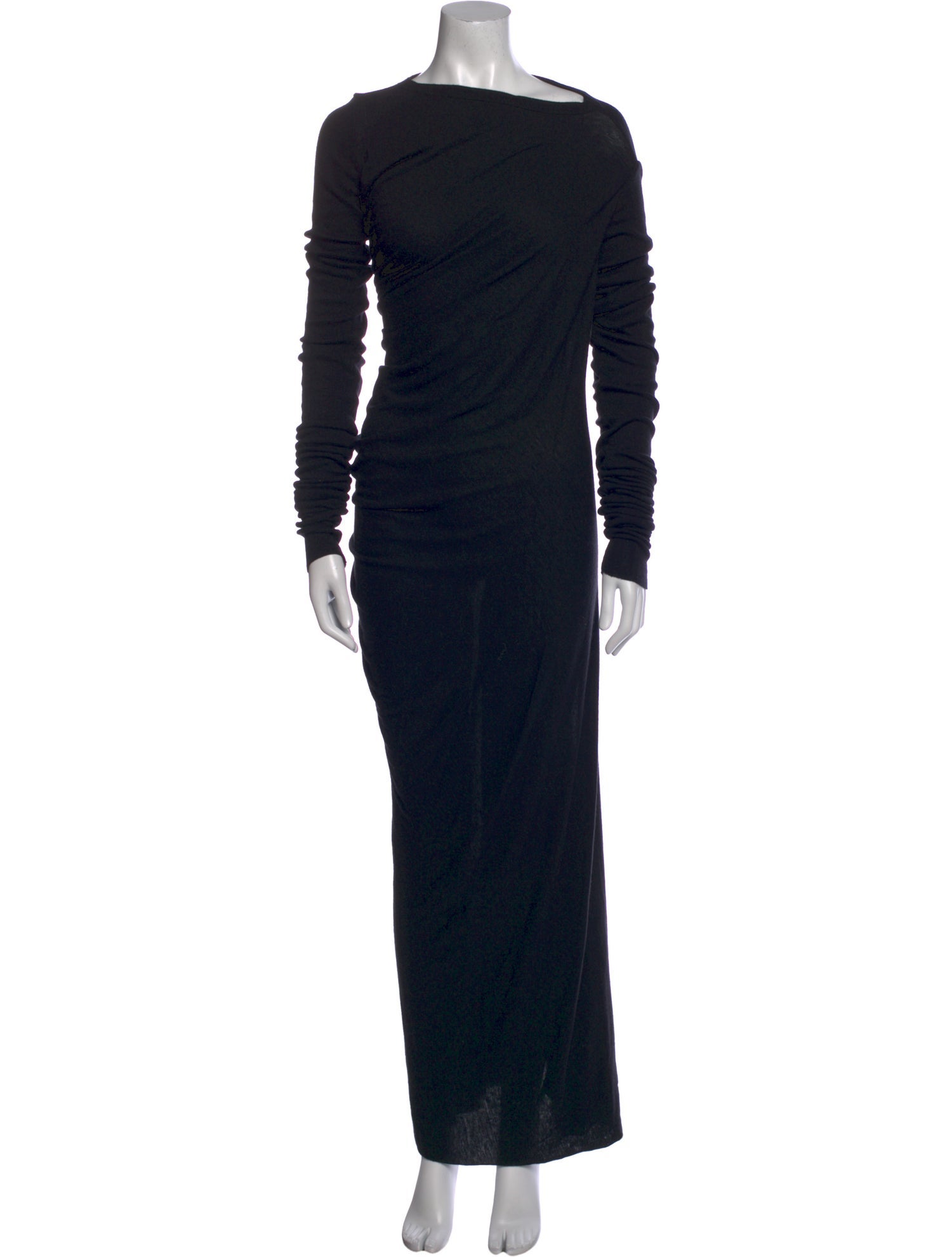 Rick Owens Lilies Bateau Neckline Long Dress