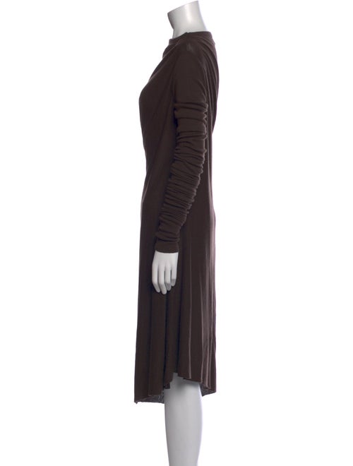 Rick Owens Bateau Neckline Midi Length Dress