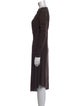 Rick Owens Bateau Neckline Midi Length Dress