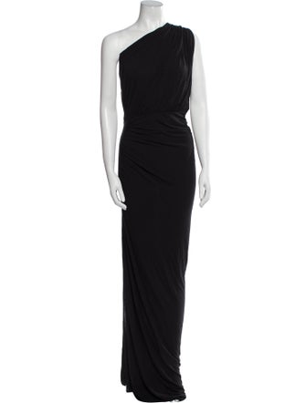 Rick Owens Lilies One-Shoulder Long Dress