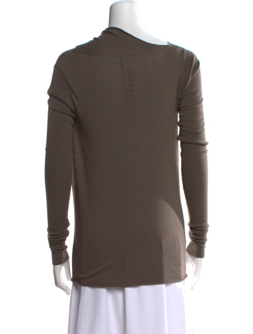 Rick Owens Lilies Cowl Neck Long Sleeve Top