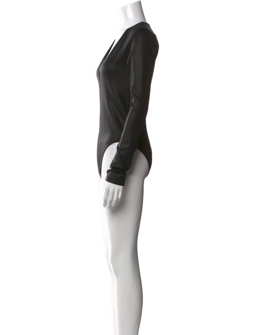 Rick Owens Lilies Nylon V-Neck Bodysuit