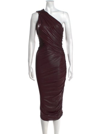 Rick Owens Lilies One-Shoulder Midi Length Dress