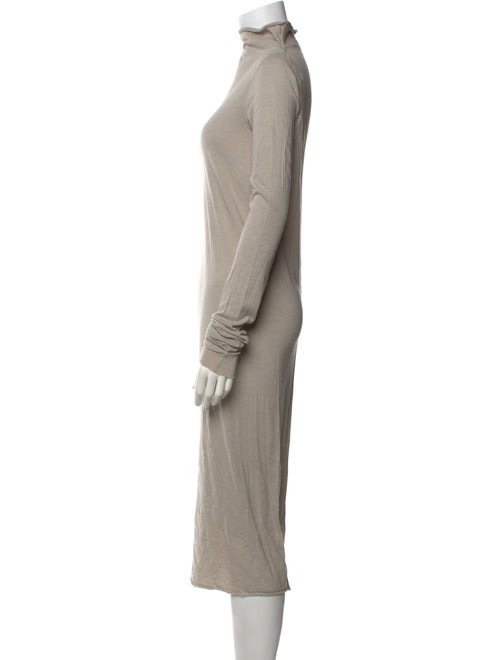 Rick Owens Lilies Turtleneck Midi Length Dress