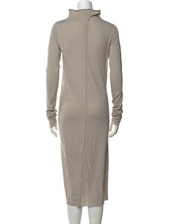 Rick Owens Lilies Turtleneck Midi Length Dress