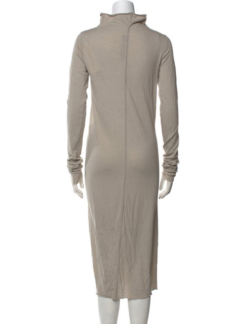 Rick Owens Lilies Turtleneck Midi Length Dress