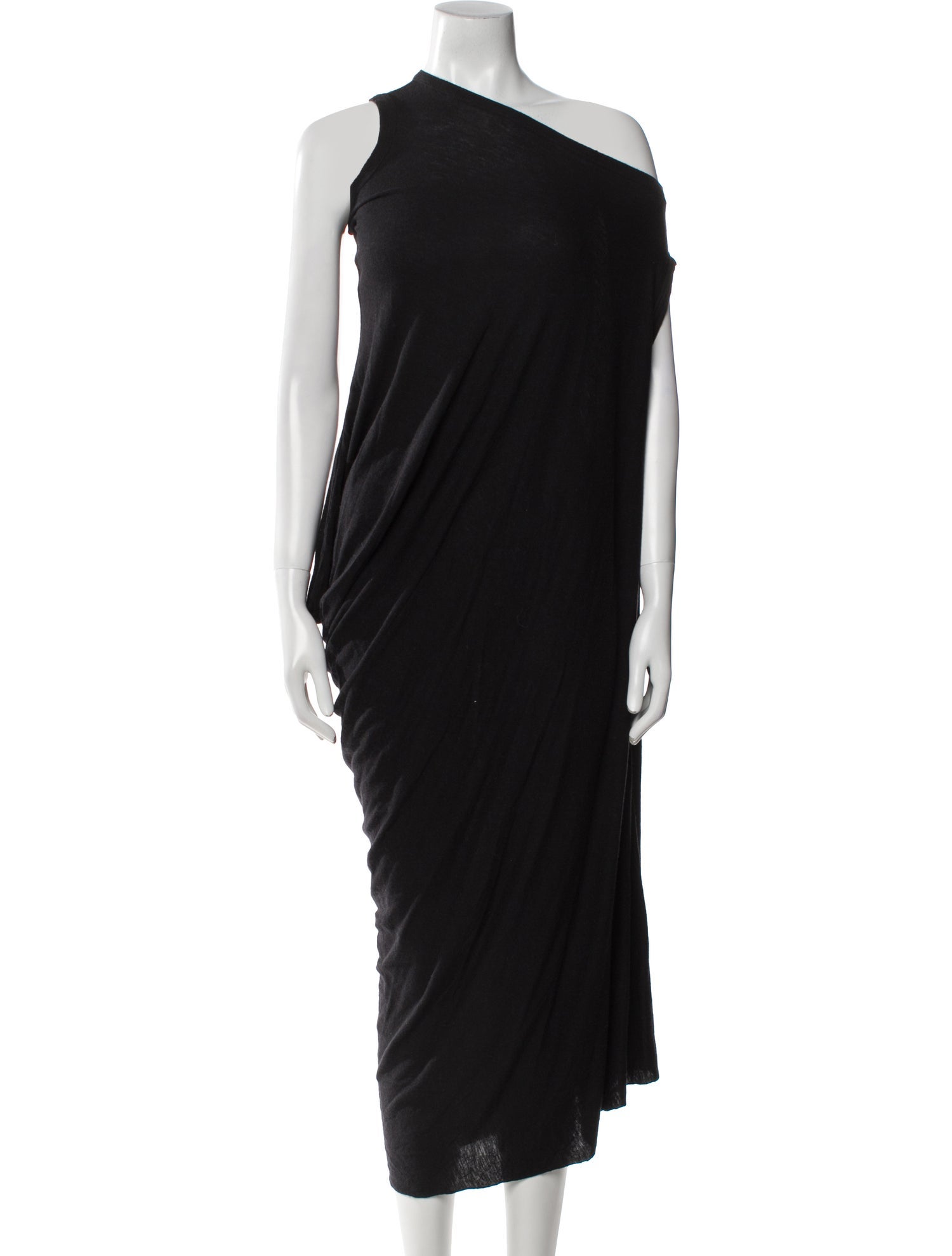Rick Owens Lilies One-Shoulder Long Dress